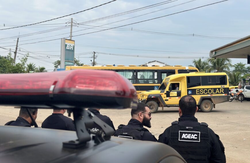 Ageac e órgãos parceiros garantem segurança no transporte escolar estadual em Brasileia